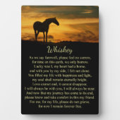 Memorial voor Paarden Spirituele aangepaste naam Fotoplaat (voorkant)