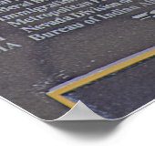 Memorial voor Slain Peace Officers Poster (Hoek)