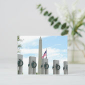 Memorial Washington Monument en WWII in DC (Staand voorkant)