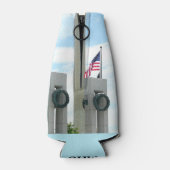 Memorial Washington Monument en WWII in DC Flesjeskoeler (Achterkant)