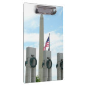 Memorial Washington Monument en WWII in DC Klembord (Rechts)