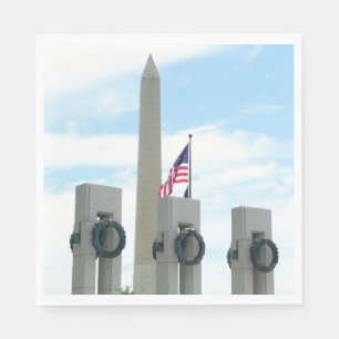 Memorial Washington Monument en WWII in DC Servetten