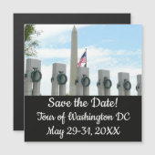 Memorial Washington Monument & WWII Save the Date (Voorkant / Achterkant)