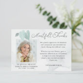 Memorial Watercolor Feuilles Heart Merci photo (Debout devant)