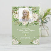 Memorial White Rose begrafenis bedankkaart (Staand voorkant)