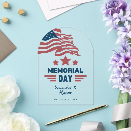 #MemorialDayRemember&HonorAcrylUitnodiging Acryl Uitnodigingen (Insitu (Huwelijk))