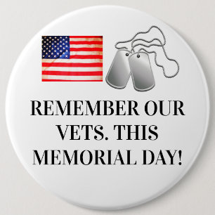 MEMORIALE DAG HERINNERT VETS RONDE BUTTON 6,0 CM