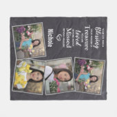 Memorials Keepomwille Family Photo Collage Fleece Deken (Voorkant (Horizontaal))