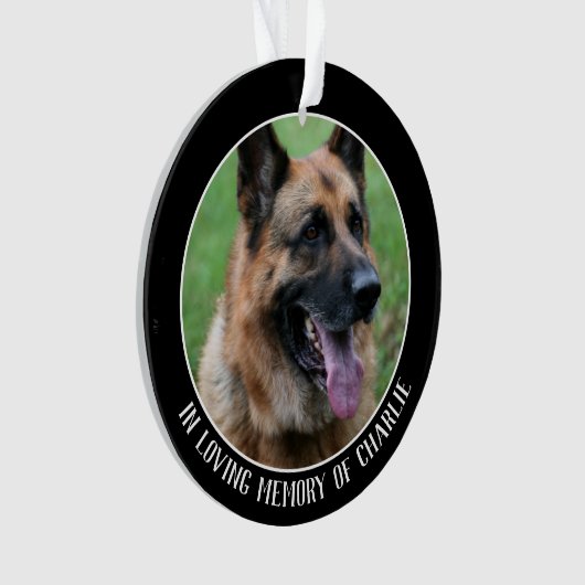 Mémoriam pour chien de compagnie, en mémoire d'amo (devant)