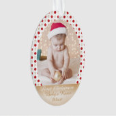 Memorie fait sur commande de photo de premier Noël (devant)