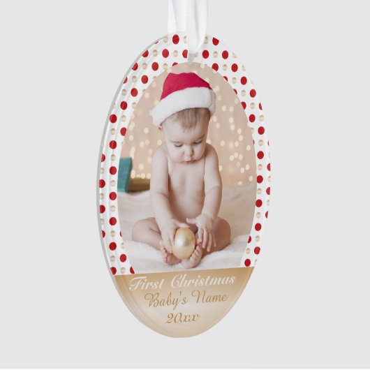 Memorie fait sur commande de photo de premier Noël (devant)