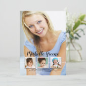 Memories 4 Aankondiging van foto-Afstuderen (Staand voorkant)