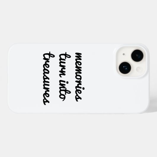 Memories iPhone Case (Achterkant (horizontaal))