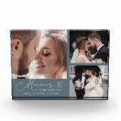 Memories Made with Love Slate Blue Wedding Fotoblokken (Voorkant)