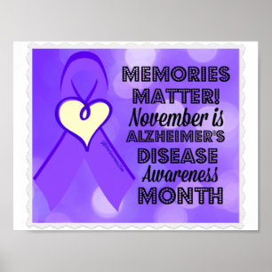 Memories Matter Alzheimer Disease Awareness Poster