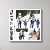 Memories of Alaska Vacation Photo Keepsake Canvas Afdruk (Voorkant)