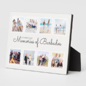 Memories of Vacation Photo Collage Keepsake Fotoplaat (Zijkant)