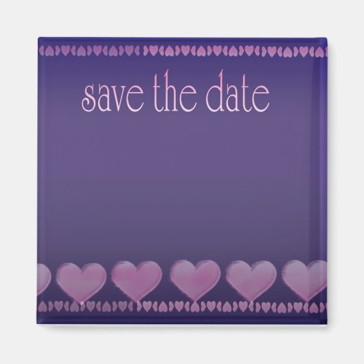 Mémoriser la date aimant violet (Devant)
