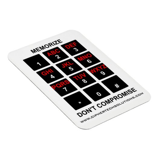 Memorize Don't Compromis Magneet (Rechterzijde)