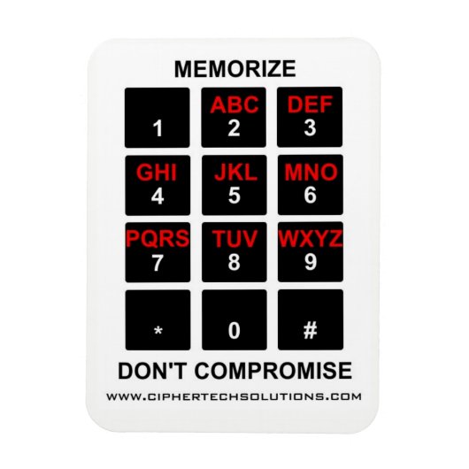 Memorize Don't Compromis Magneet (Verticaal)