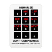 Memorize Geen compromis Magneet (Verticaal)