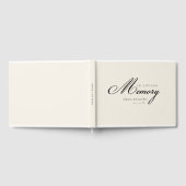 Memory "In Loving Memory" Beige Gastenboek (Volledig)