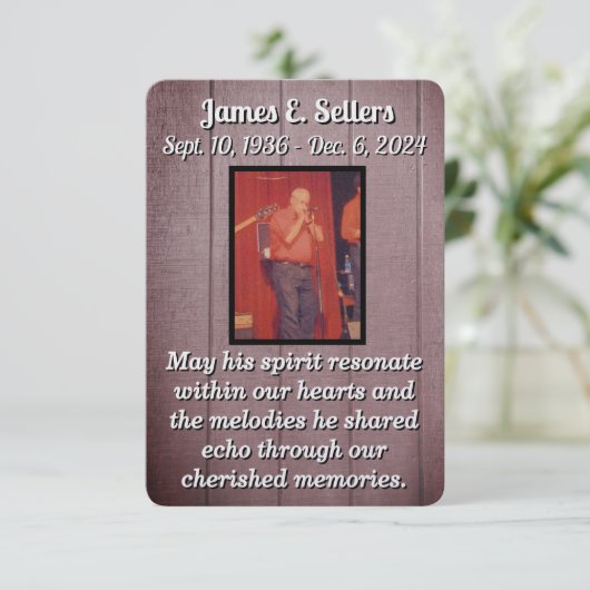 Memory Kaart (Staand voorkant)