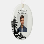 Memory Keepsake Mannelijke herten Keramisch Ornament (Rechts)