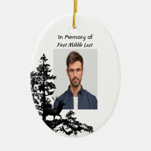 Memory Keepsake Mannelijke herten Keramisch Ornament