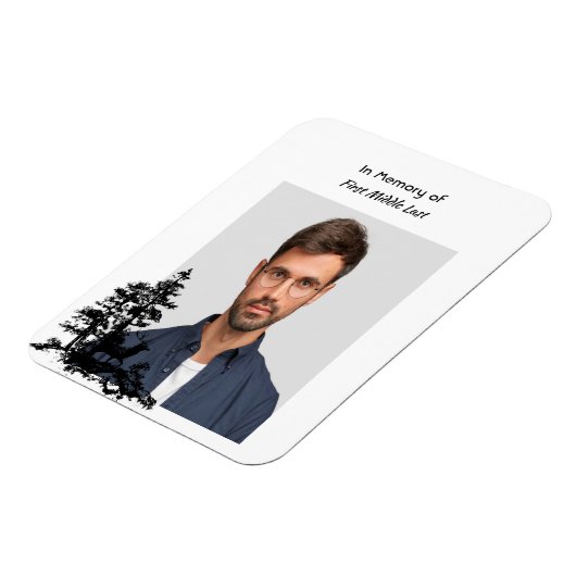 Memory Keepsake Mannelijke herten Magneet (Linkerzijde)