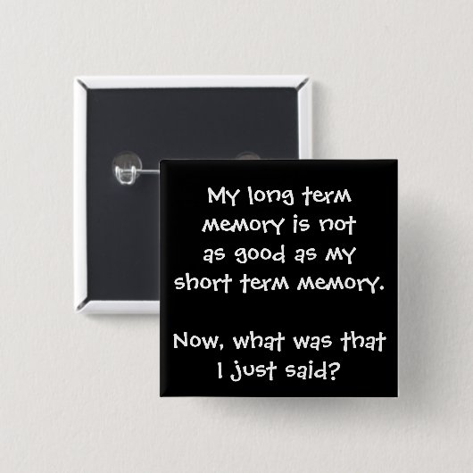 Memory Lapse Button (Voorkant /achterkant)