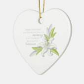 Memory Lily Keramisch Ornament (Links)