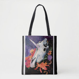 Memory Maps Autumn Vibes Unicorn Skull Poster Draagtas