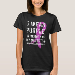 Memory of Daughter Wear Purple Overdose Awareness T-shirt