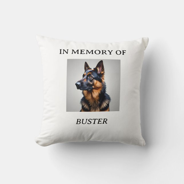Memory of Pet Throw Pillow Kussen (Voorkant)