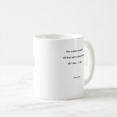 MemoryUs – Mug de café avec paroles de « The Way W (Devant droit)