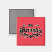 Memphis 901 magneet (Voorkant / Achterkant)