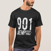 Memphis 901 netnummer noodlijdend t-shirt (Voorkant)
