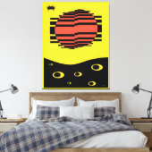 Memphis Bitossi Droom Canvas Afdruk (Insitu (Slaapkamer))