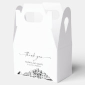Memphis bruiloft gepersonaliseerde gunst box bedankdoosjes (Geopend)
