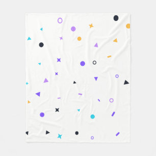 Memphis Confetti Naadloos Patroon Fleece Deken