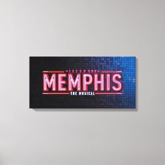 MEMPHIS - De muziekLogo Canvas Afdruk