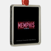 MEMPHIS - De muziekLogo Metalen Ornament (Rechts)