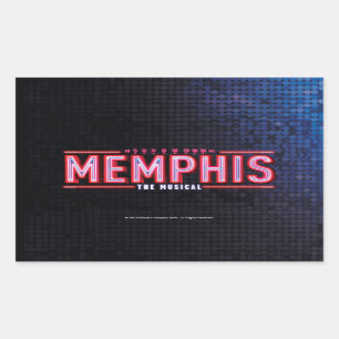 MEMPHIS - De muziekLogo Rechthoekige Sticker