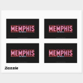 MEMPHIS - De muziekLogo Rechthoekige Sticker (Vel)
