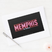 MEMPHIS - De muziekLogo Rechthoekige Sticker (Envelop)
