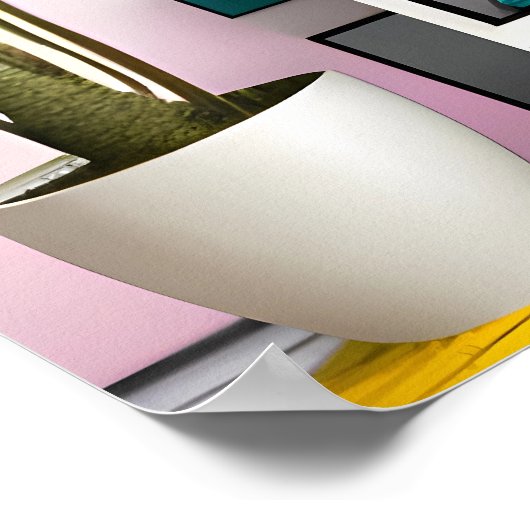 Memphis Design Party in the Living Room Poster (Hoek)