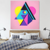 Memphis Design Woonruimte Canvas Afdruk (Insitu (Slaapkamer))