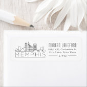 Memphis gestileerde skyline | etiket (Insitu)