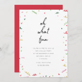 Memphis Holiday Party Invitation (Devant / Derrière)